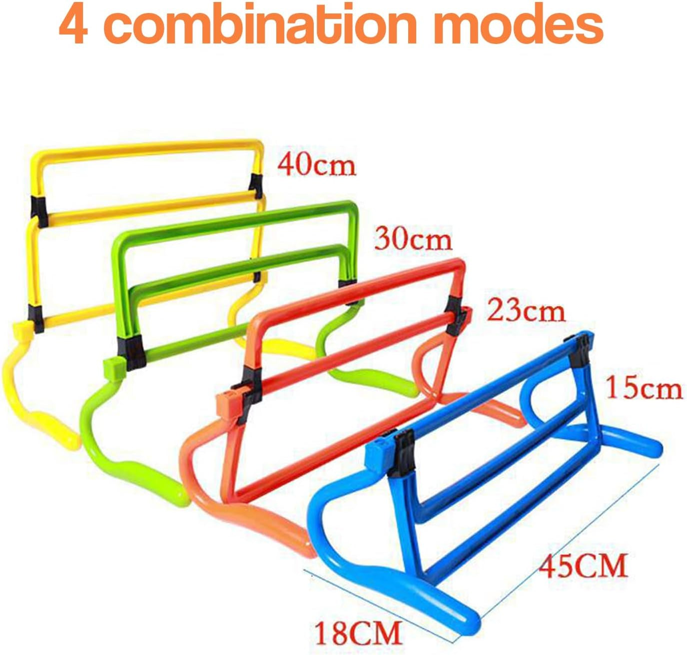 6-Pack Agility Hurdles Improve Speed with Agility Hurdles Speed Training Hurdles with Carry Bag for Athletes Youth Adult Football Training Equip