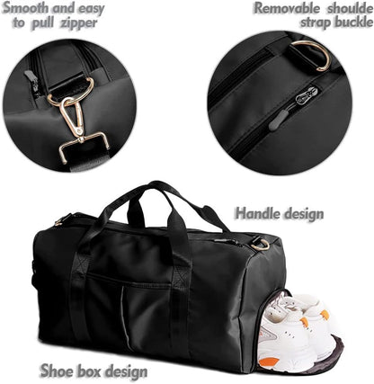 Waterproof Gym Bag (Black)