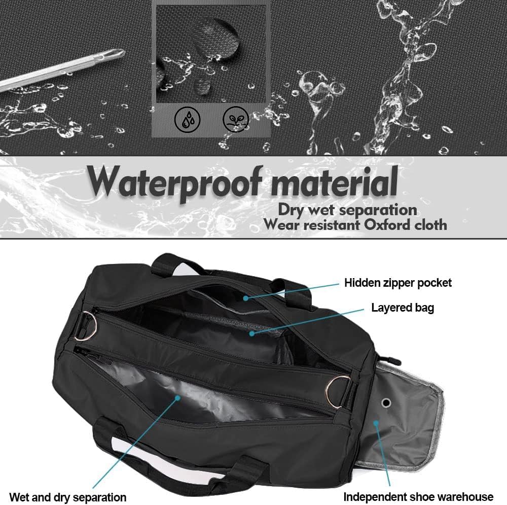 Waterproof Gym Bag (Black)
