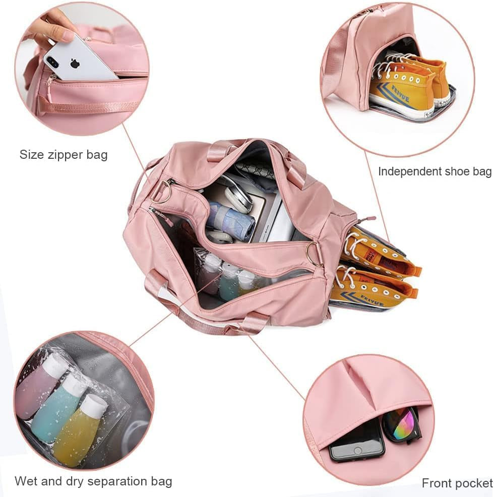 Waterproof Gym Bag (Pink)